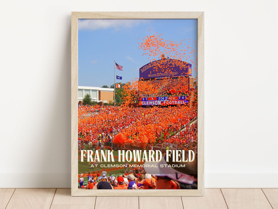 Frank Howard Field Stadium Football Wall Art