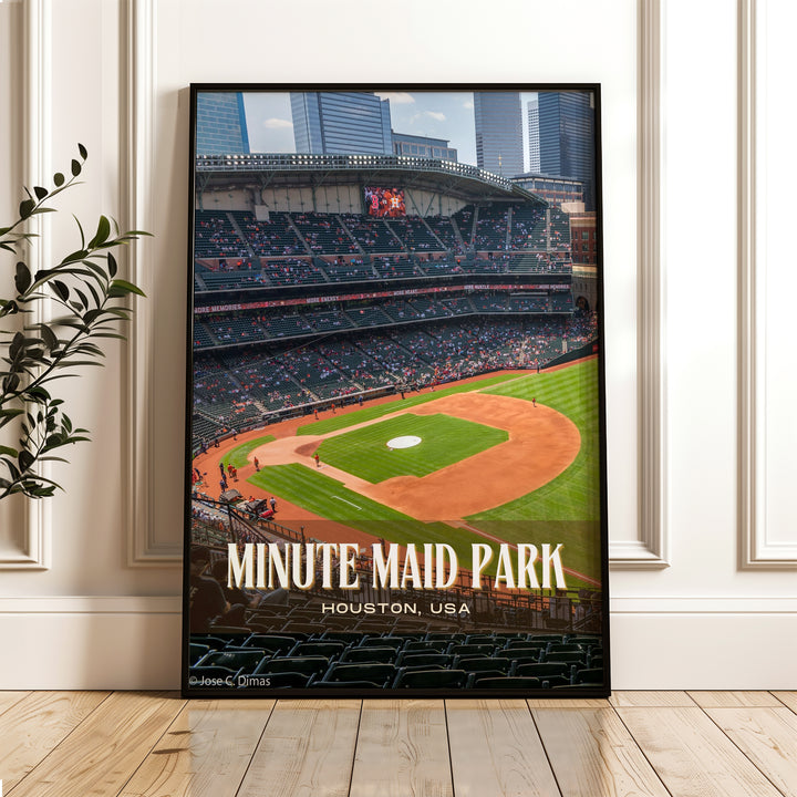 Minute Maid Park Stadium Baseball Wall Art