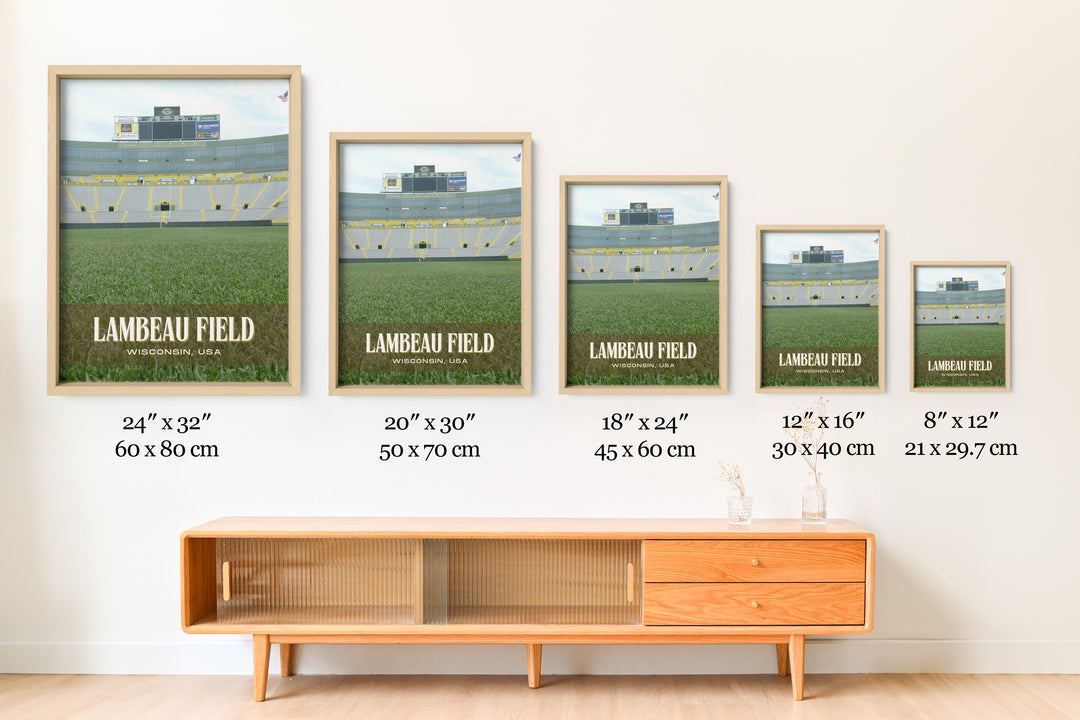 Lambeau Field Stadium Football Wall Art