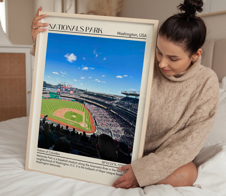 Nationals Park Stadium Baseball Minimal Wall Art