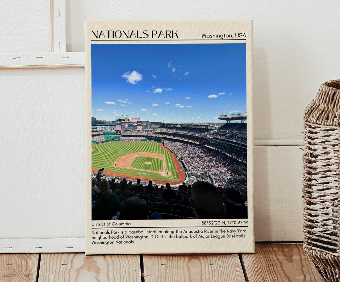 Nationals Park Stadium Baseball Minimal Wall Art