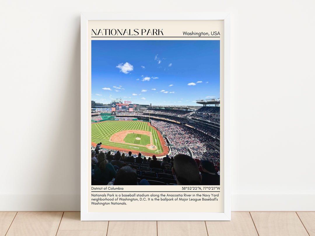 Nationals Park Stadium Baseball Minimal Wall Art