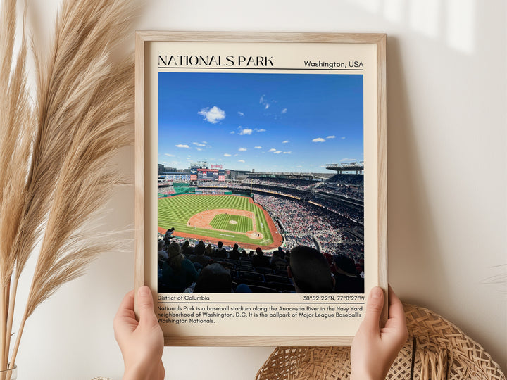 Nationals Park Stadium Baseball Minimal Wall Art