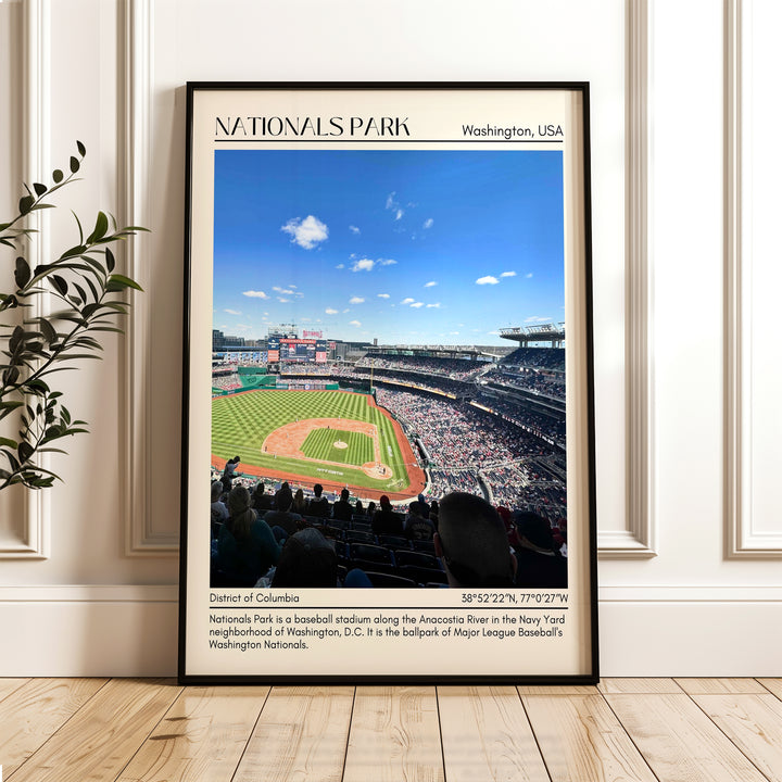 Nationals Park Stadium Baseball Minimal Wall Art