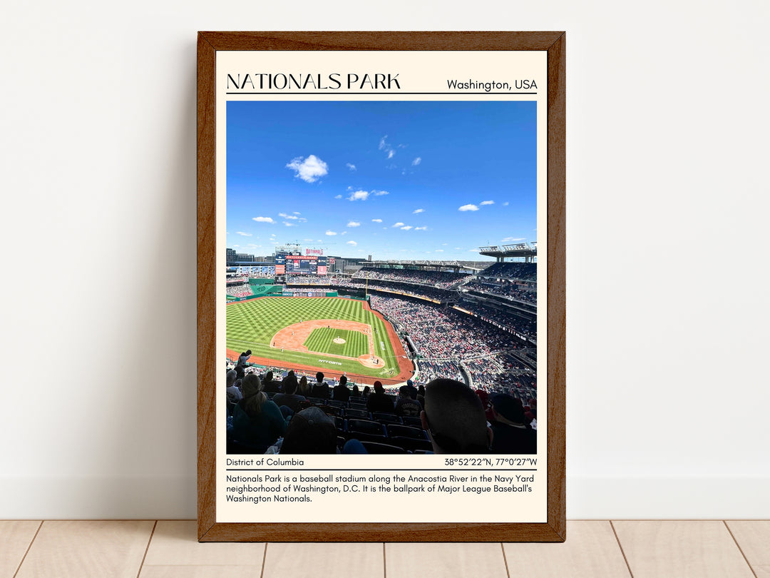 Nationals Park Stadium Baseball Minimal Wall Art