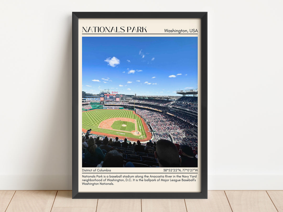 Nationals Park Stadium Baseball Minimal Wall Art