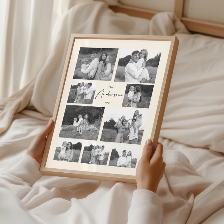 Family Photo Collage, Family Collage Wall Art, Custom Photo TW482. An