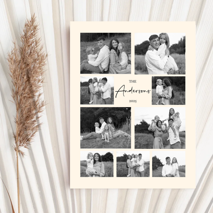 Family Photo Collage, Family Collage Wall Art, Custom Photo TW482. An