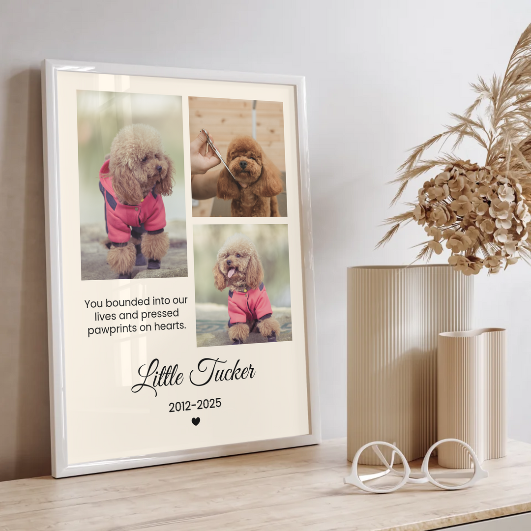 Personalized Pet Photo, Pet Memorial, Personalized Gifts for Pet Loss, Sympathy Gift, Custom pet print, Pet Lover Gift, Home Gift TW5. UM