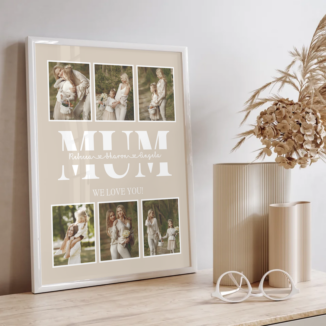 Personalized Photo, Mother Gifts, Birthday Gift for Mom, Mum Gift from Daughter, Mother's Day Gift, Best Mom Ever, Mom Christmas Gift TW6. UM