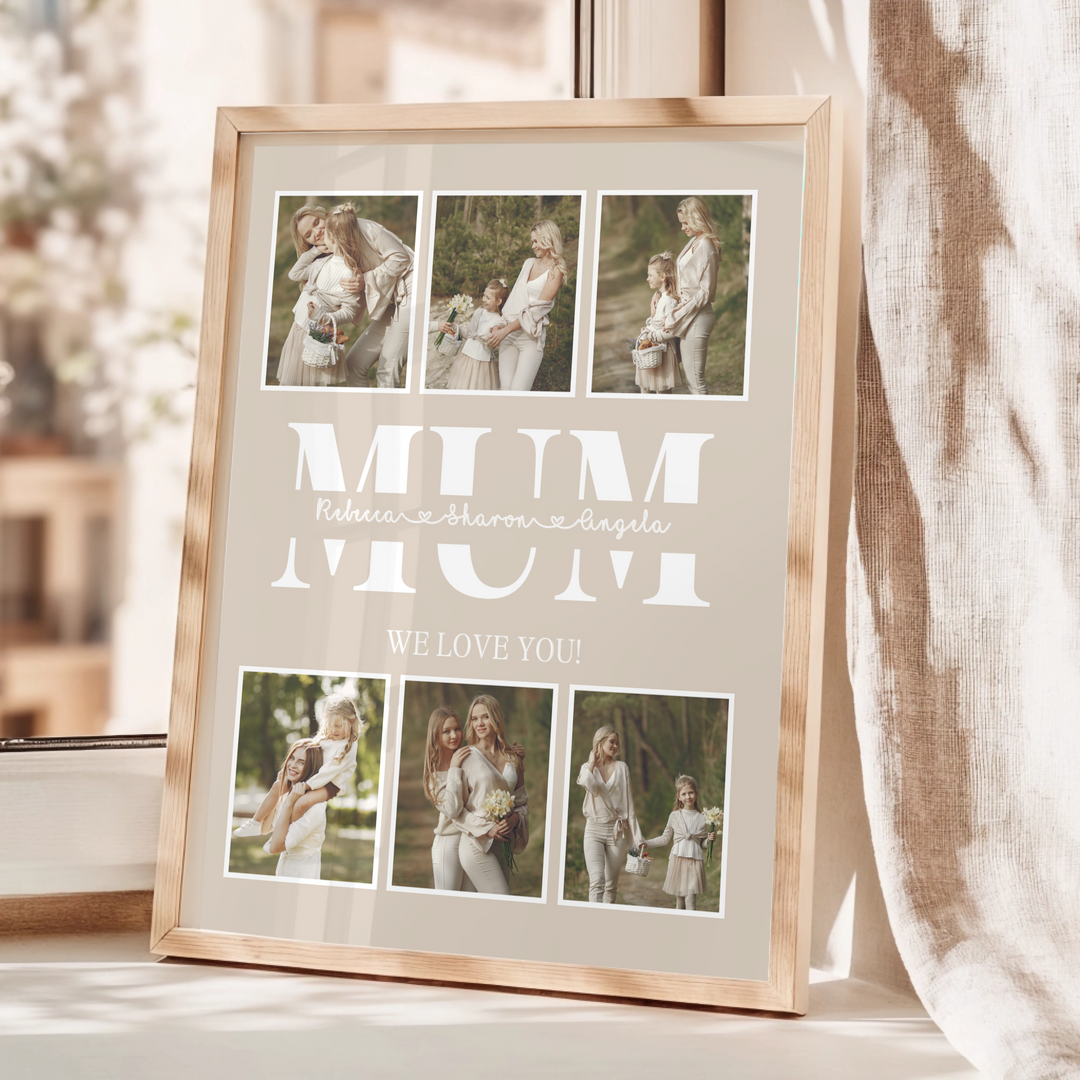 Personalized Photo, Mother Gifts, Birthday Gift for Mom, Mum Gift from Daughter, Mother's Day Gift, Best Mom Ever, Mom Christmas Gift TW6. UM