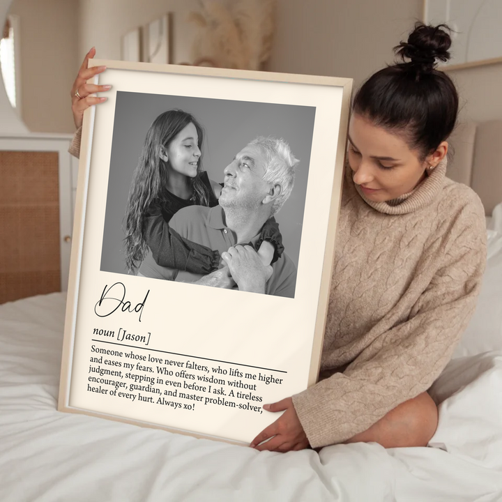 Dad Definition Print, Father's day gift, Dad Birthday, Dad Gift, Gift for Dad, Dad Wall art, Definition print, Best Dad Ever TW13 An