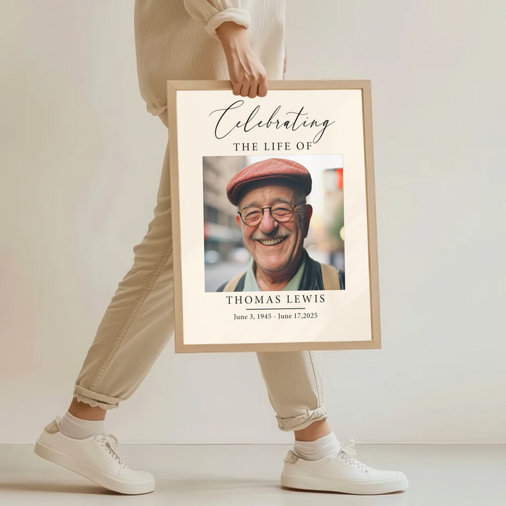 Funeral Welcome Sign, Celebration of Life Decoration, Large Funeral Poster, Memorial Sign Poster TW162. UM