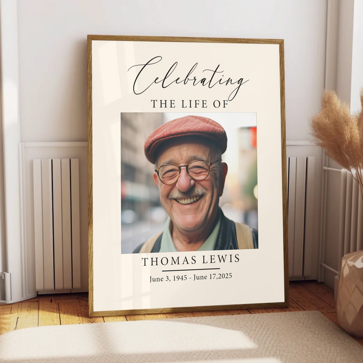 Funeral Welcome Sign, Celebration of Life Decoration, Large Funeral Poster, Memorial Sign Poster TW162. UM