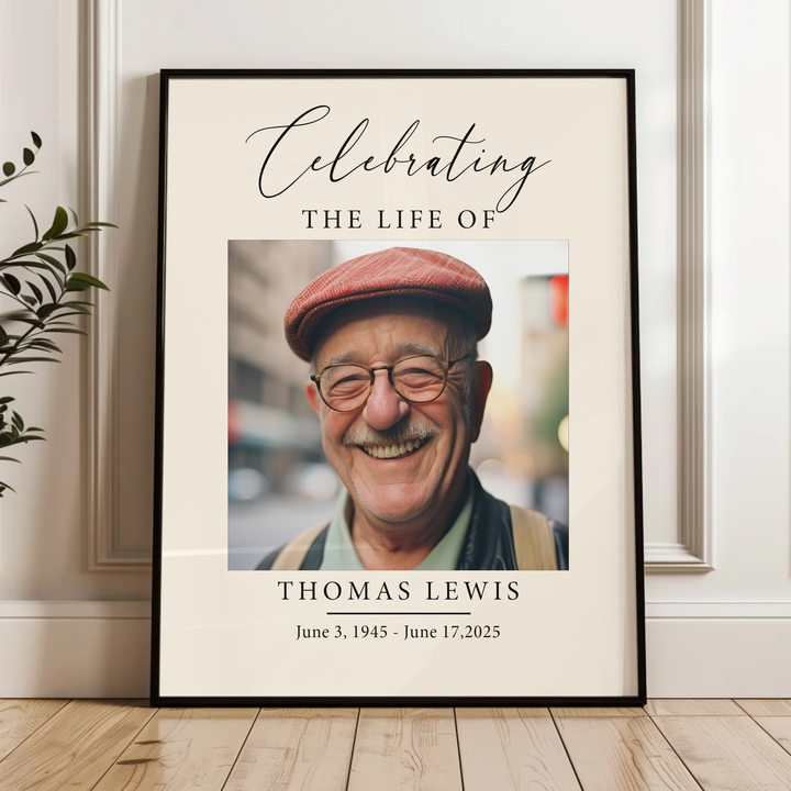 Funeral Welcome Sign, Celebration of Life Decoration, Large Funeral Poster, Memorial Sign Poster TW162. UM