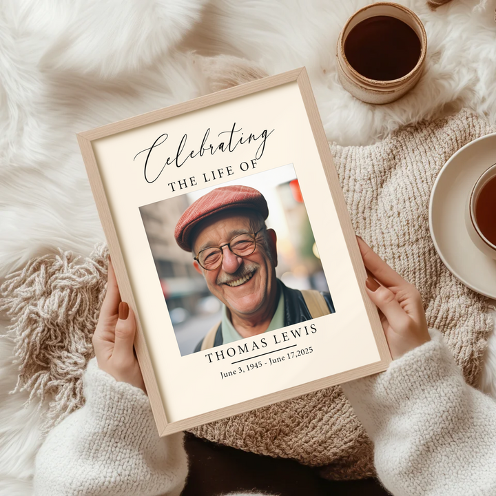 Funeral Welcome Sign, Celebration of Life Decoration, Large Funeral Poster, Memorial Sign Poster TW162. UM