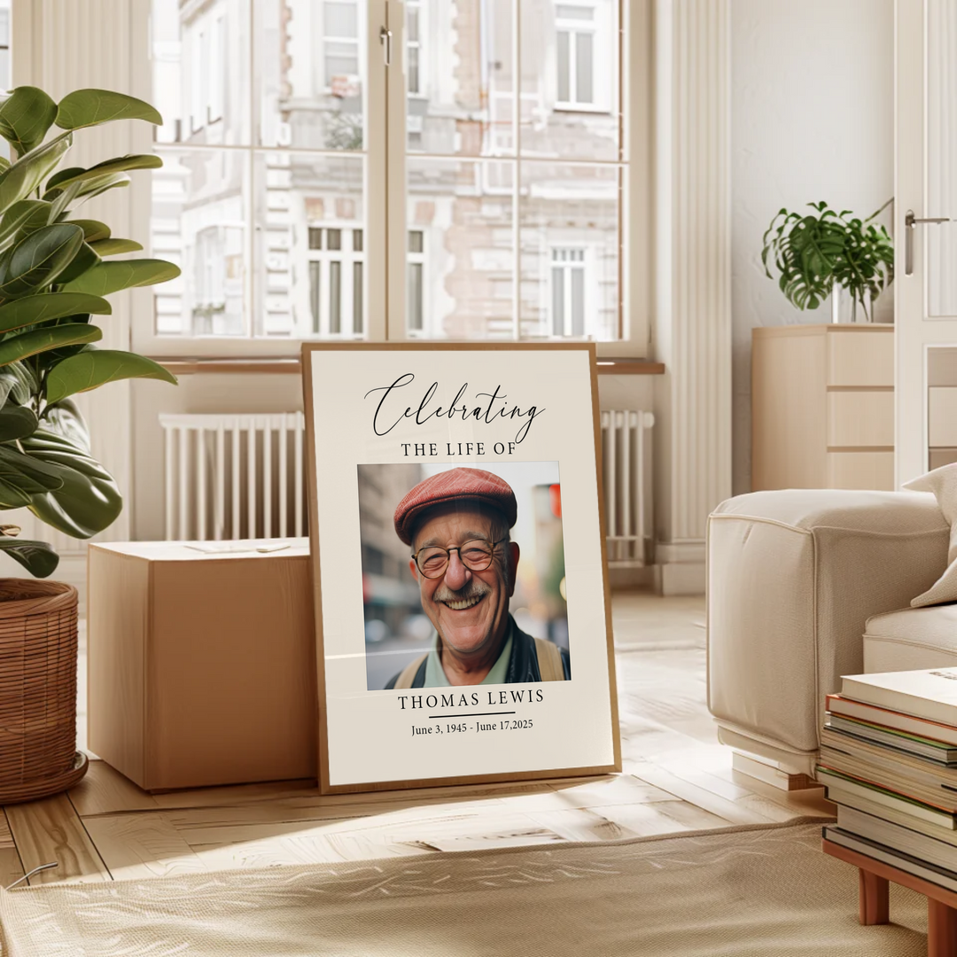Funeral Welcome Sign, Celebration of Life Decoration, Large Funeral Poster, Memorial Sign Poster TW162. UM