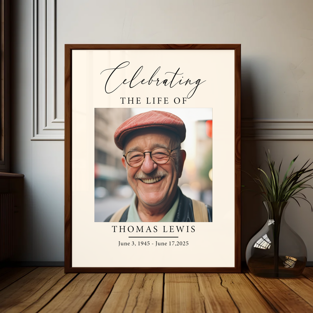Funeral Welcome Sign, Celebration of Life Decoration, Large Funeral Poster, Memorial Sign Poster TW162. UM