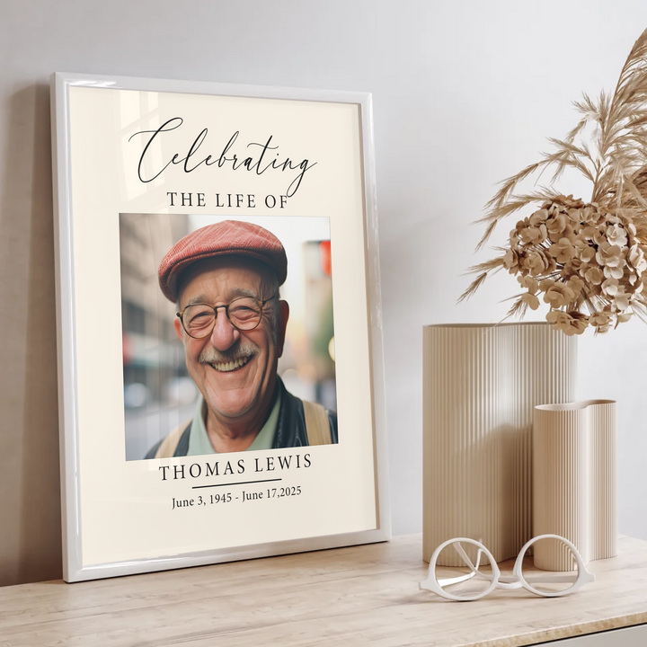 Funeral Welcome Sign, Celebration of Life Decoration, Large Funeral Poster, Memorial Sign Poster TW162. UM