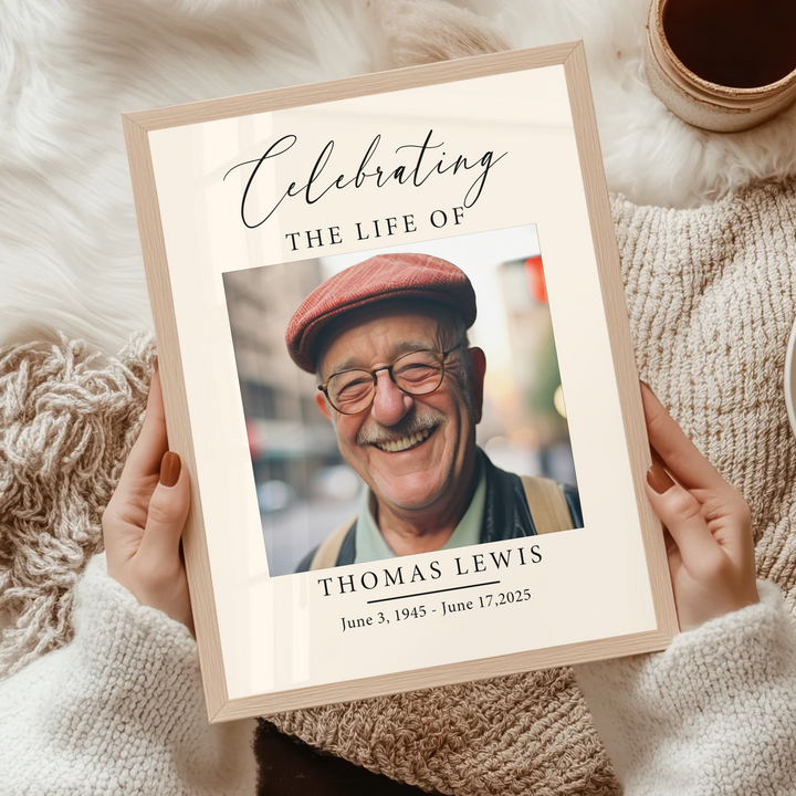 Funeral Welcome Sign, Celebration of Life Decoration, Large Funeral Poster, Memorial Sign Poster TW162. UM