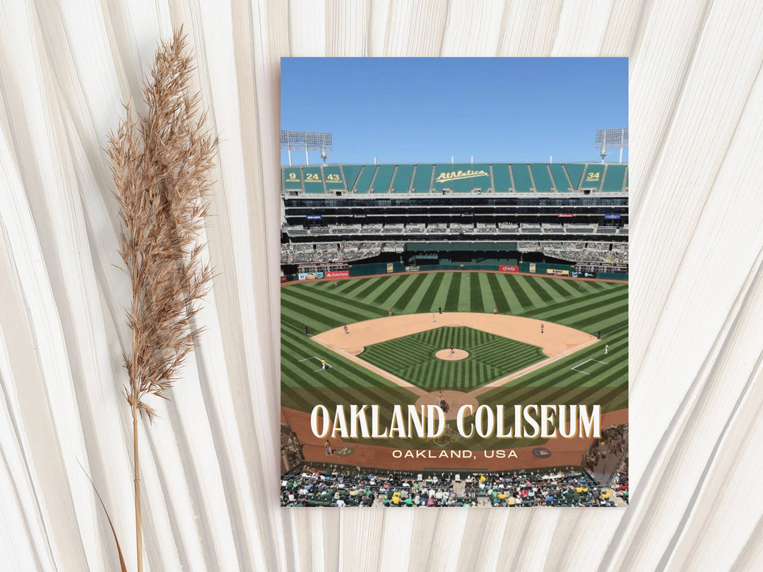 Oakland Coliseum Stadium Baseball Wall Art