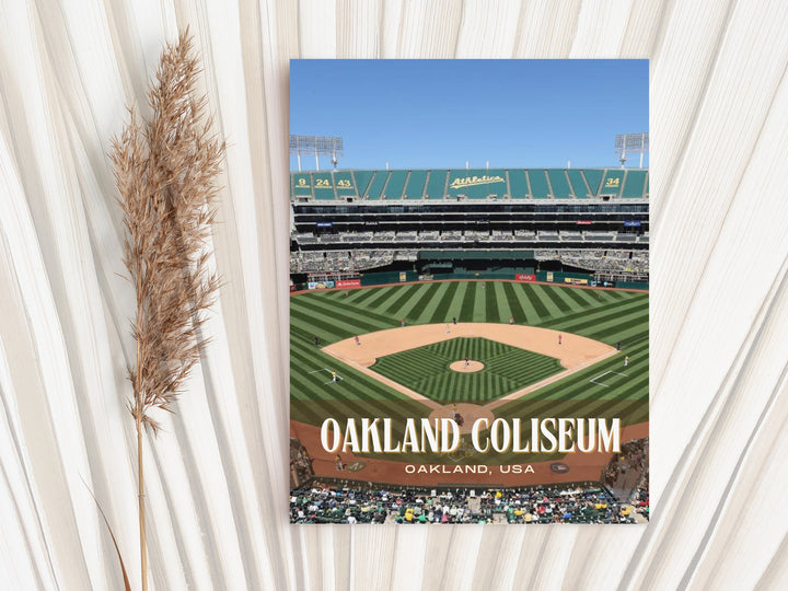 Oakland Coliseum Stadium Baseball Wall Art