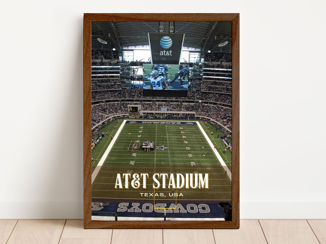 AT&T Stadium Football Wall Art