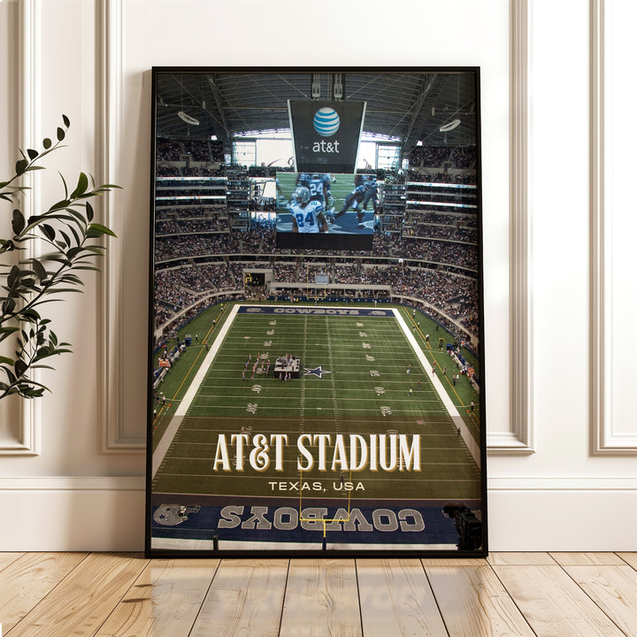 AT&T Stadium Football Wall Art