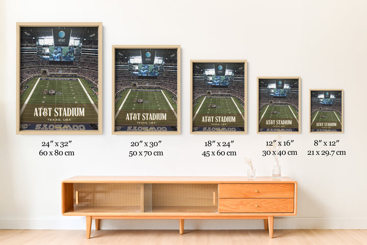 AT&T Stadium Football Wall Art