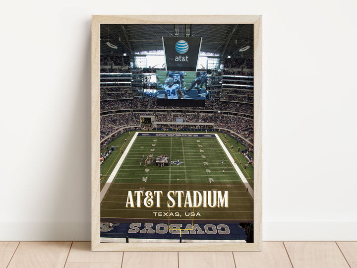 AT&T Stadium Football Wall Art