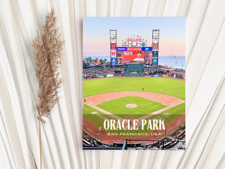 Oracle Park Stadium Baseball Wall Art