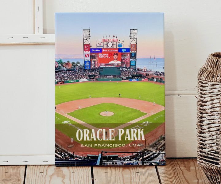 Oracle Park Stadium Baseball Wall Art