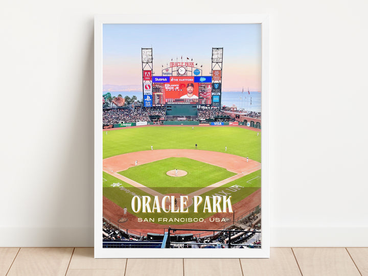 Oracle Park Stadium Baseball Wall Art