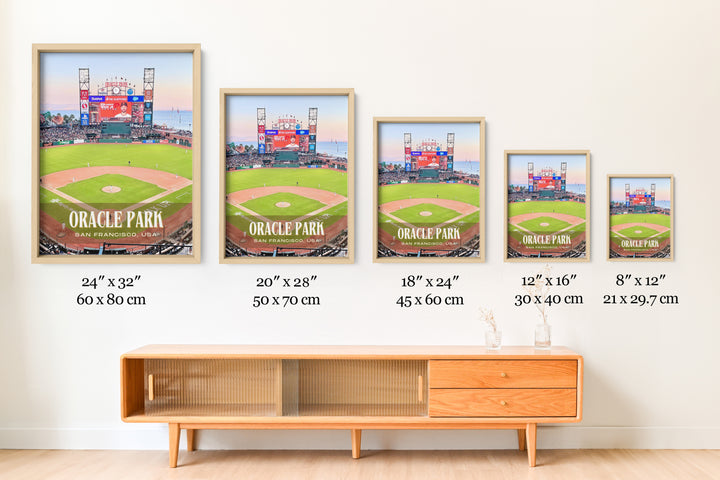 Oracle Park Stadium Baseball Wall Art