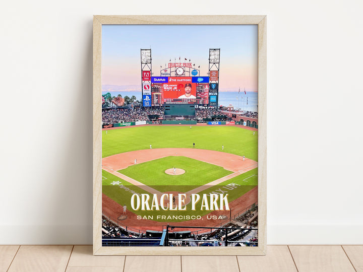 Oracle Park Stadium Baseball Wall Art