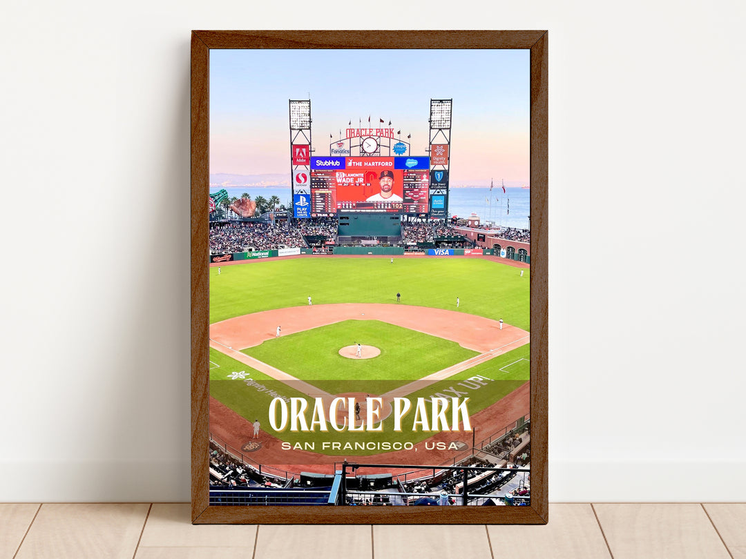 Oracle Park Stadium Baseball Wall Art