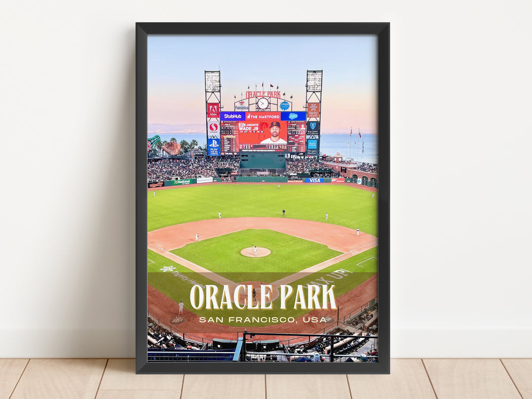 Oracle Park Stadium Baseball Wall Art