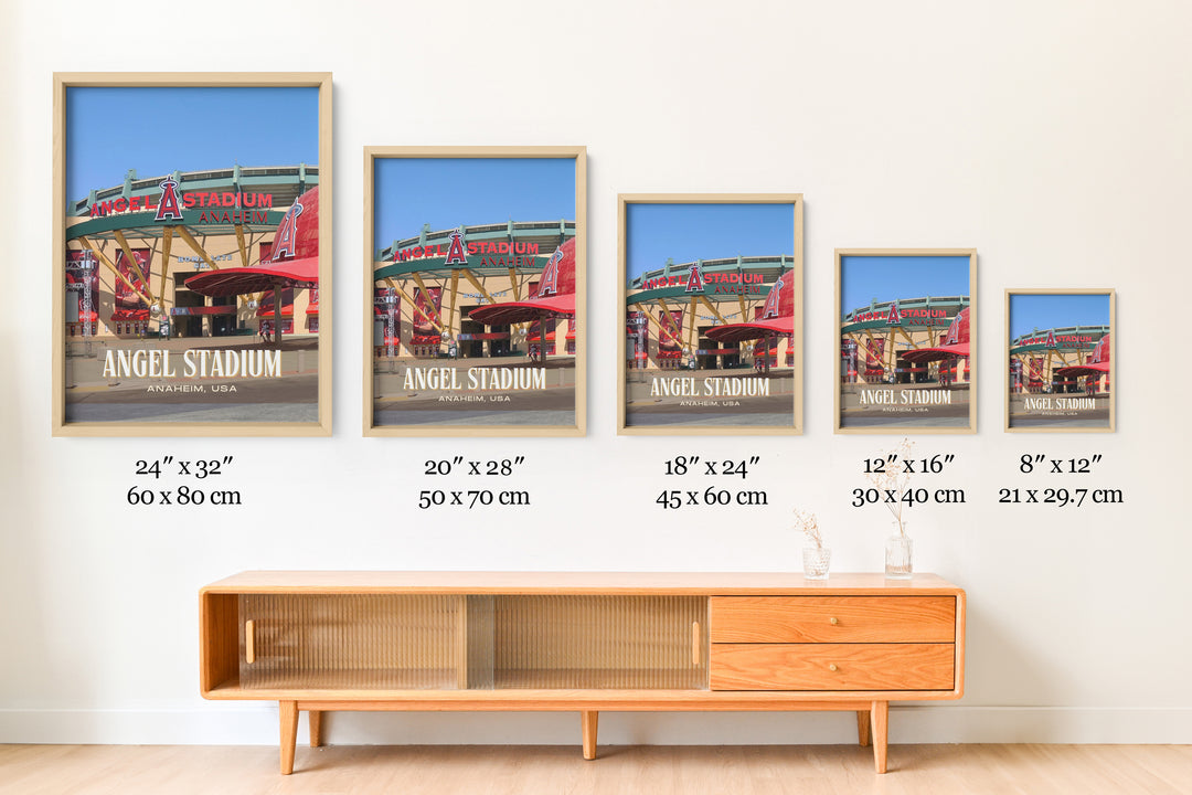 Angel Stadium Baseball Wall Art