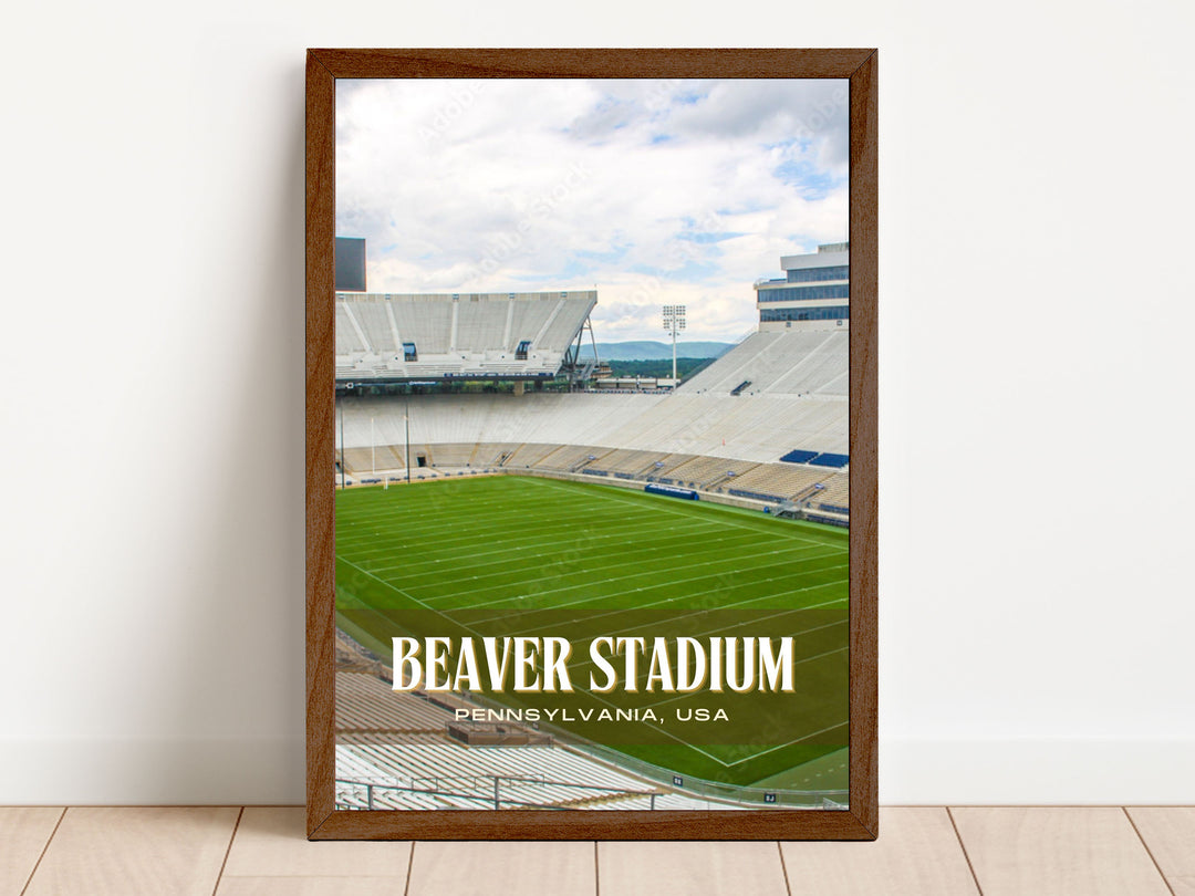 Beaver Stadium Football Wall Art