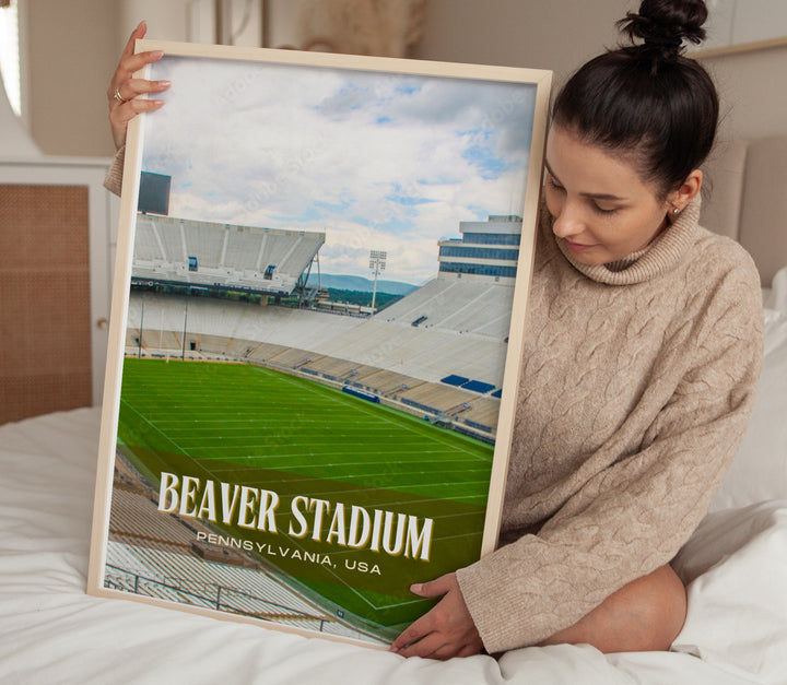 Beaver Stadium Football Wall Art