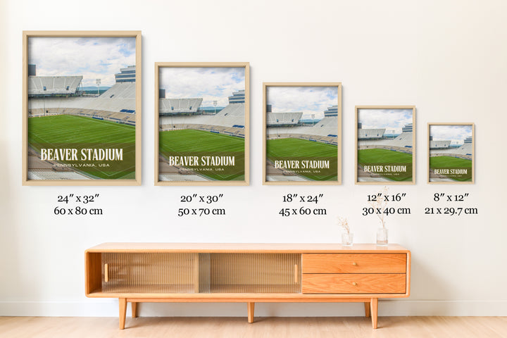 Beaver Stadium Football Wall Art