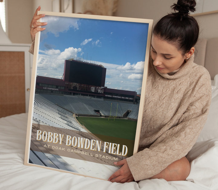 Doak Campbell Stadium Football Wall Art