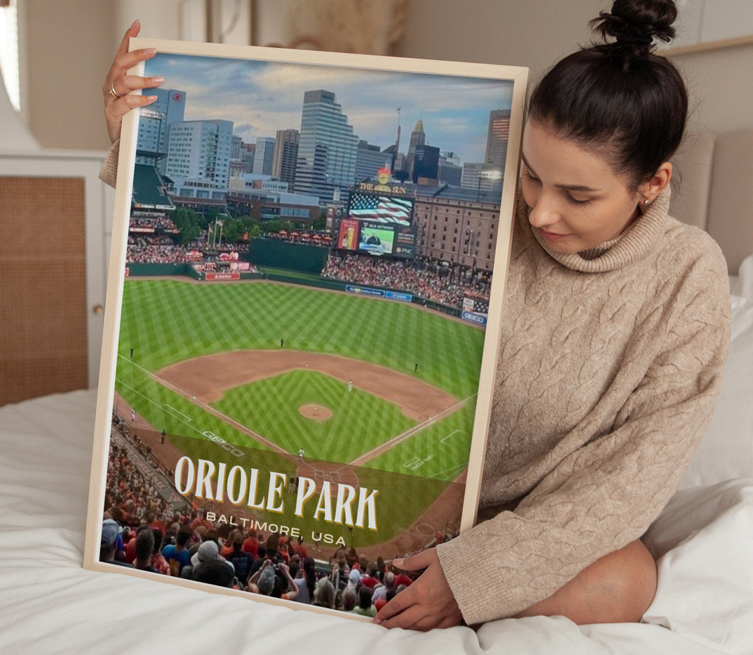 Oriole Park Stadium Baseball Wall Art