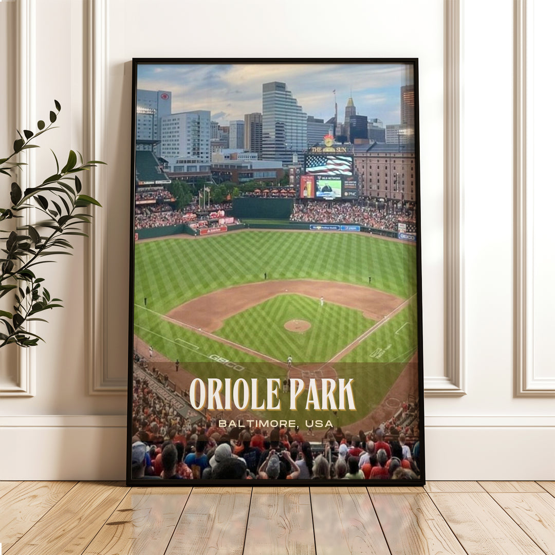 Oriole Park Stadium Baseball Wall Art