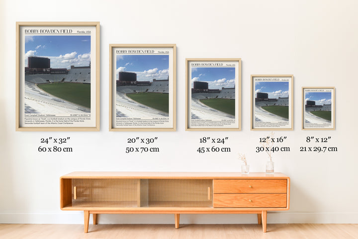 Doak Campbell Stadium Football Minimal Wall Art