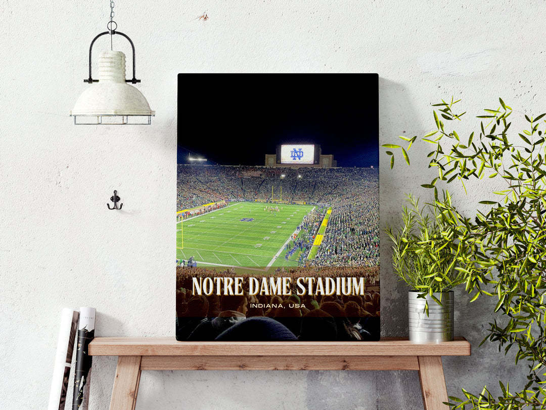 Notre Dame Stadium Football Wall Art