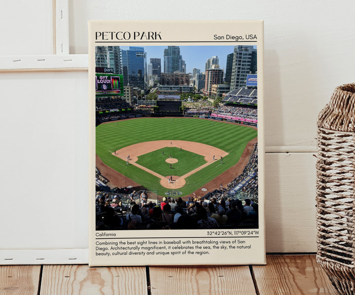 Petco Park Stadium Baseball Minimal Wall Art