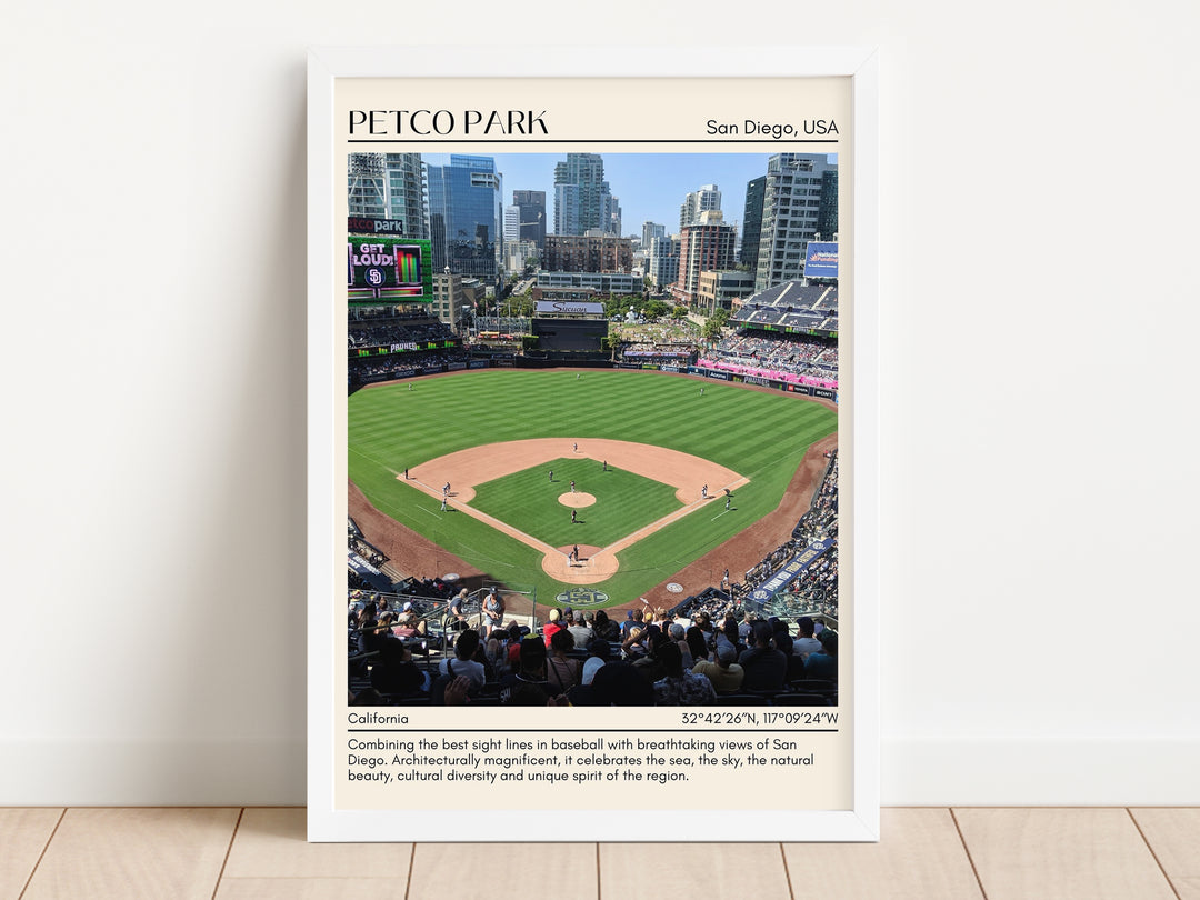 Petco Park Stadium Baseball Minimal Wall Art