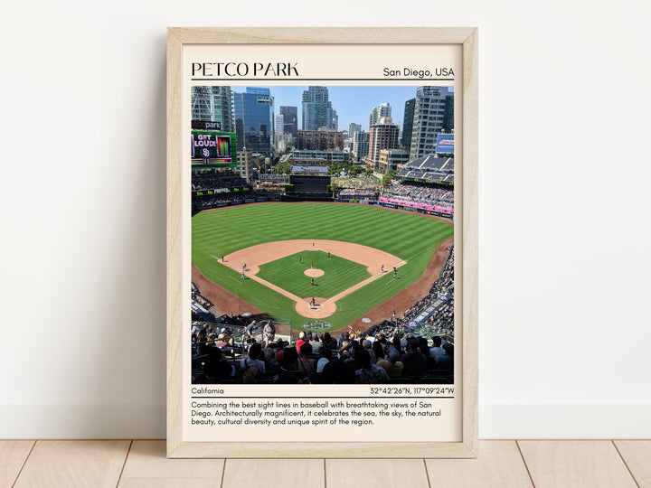 Petco Park Stadium Baseball Minimal Wall Art