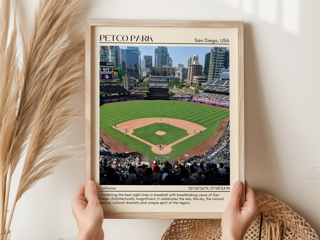 Petco Park Stadium Baseball Minimal Wall Art